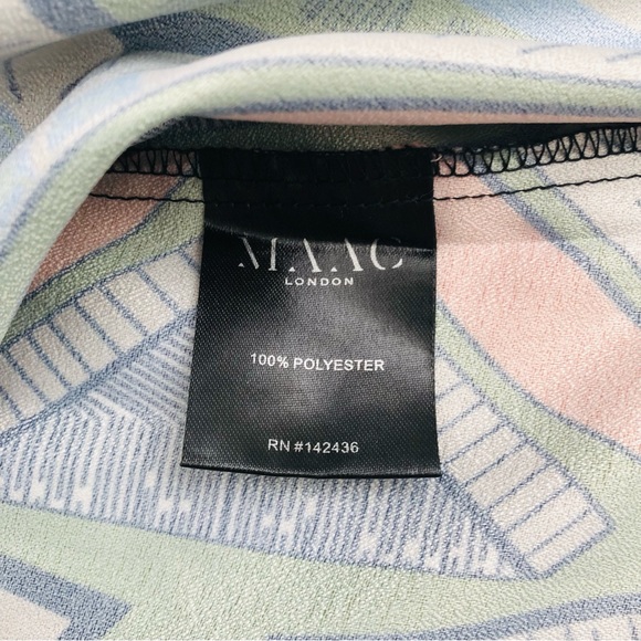 Maac London Moat 70's Boho Hippies style bold graphic print dress or tunic top - Picture 16 of 17